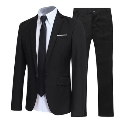 Herren Anzug Slim Fit Zweiteiler - IdealeKleiden