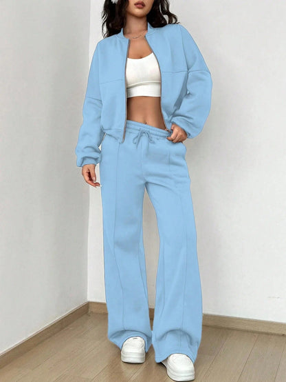 Ensemble deux pièces femme veste bomber pantalon