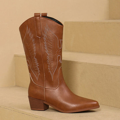 Bottes de cowboy élégantes pour femmes à talons hauts