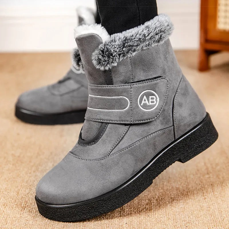 Chaussures chaudes d'hiver doublées de fourrure pour femmes