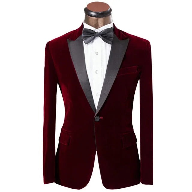 Veste d'été pour homme coupe slim revers contrasté