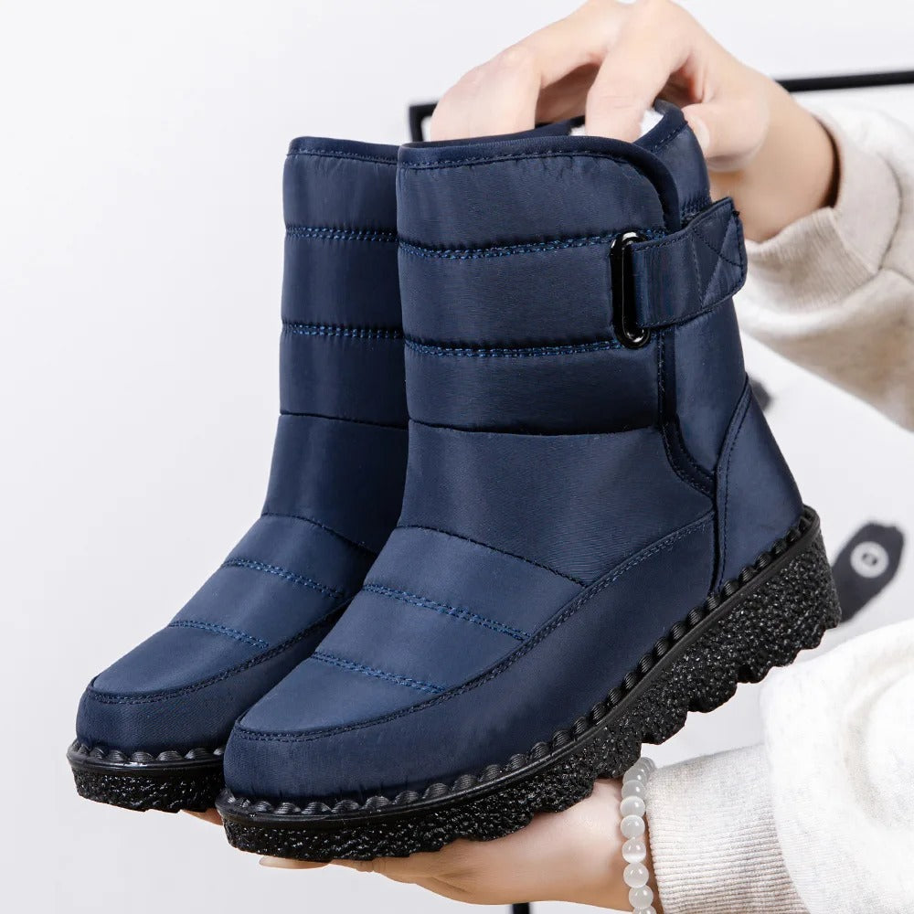 Bottes d'hiver imperméables pour femmes, chaudes, pour la neige