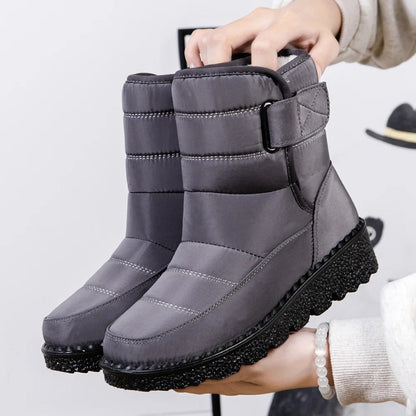Bottes d'hiver imperméables pour femmes, chaudes, pour la neige