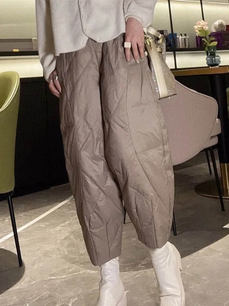 Ensemble pantalon chaud d'hiver en coton doux