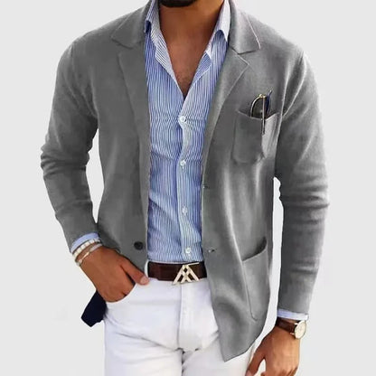 Blazer homme coupe slim avec poche poitrine