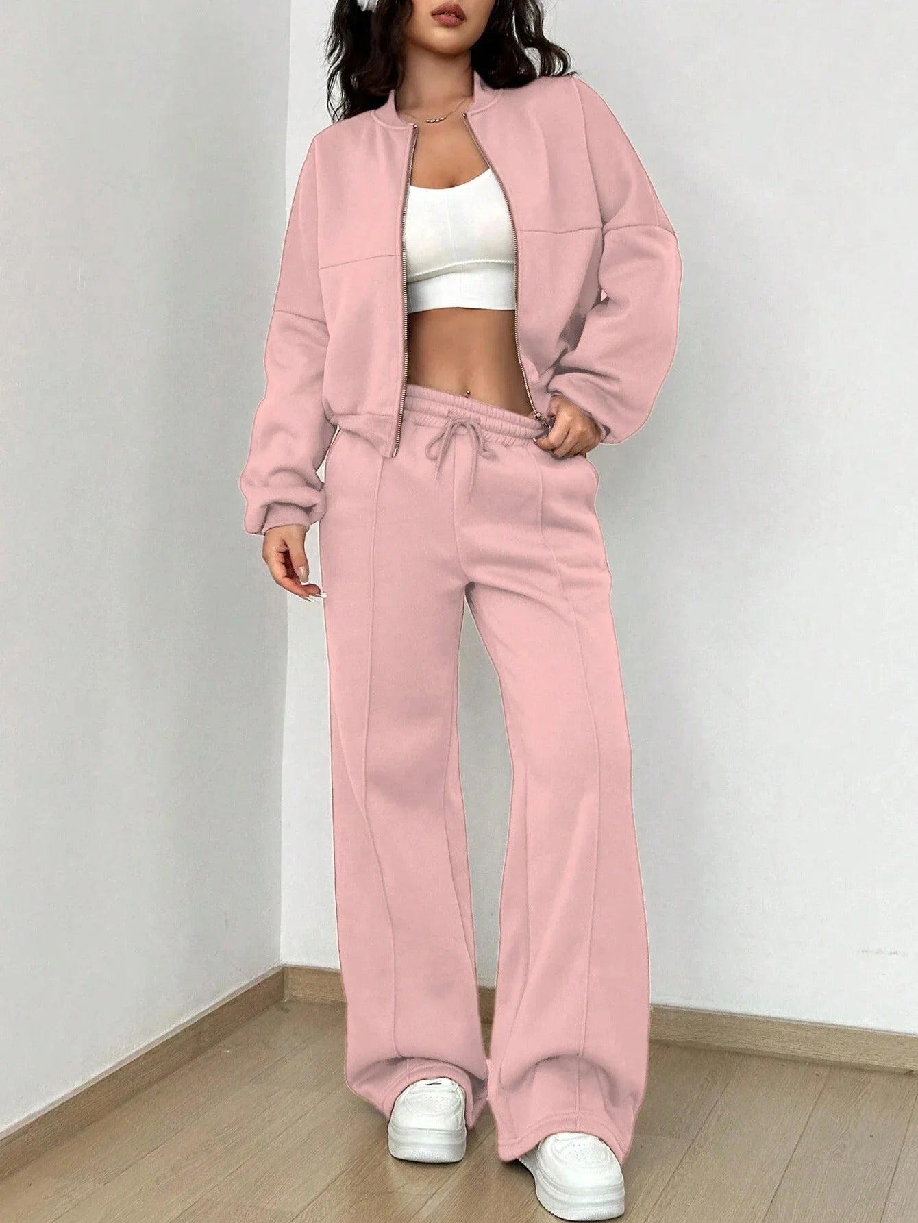 Ensemble deux pièces femme veste bomber pantalon