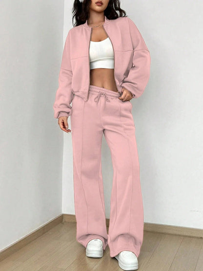 Ensemble deux pièces femme veste bomber pantalon
