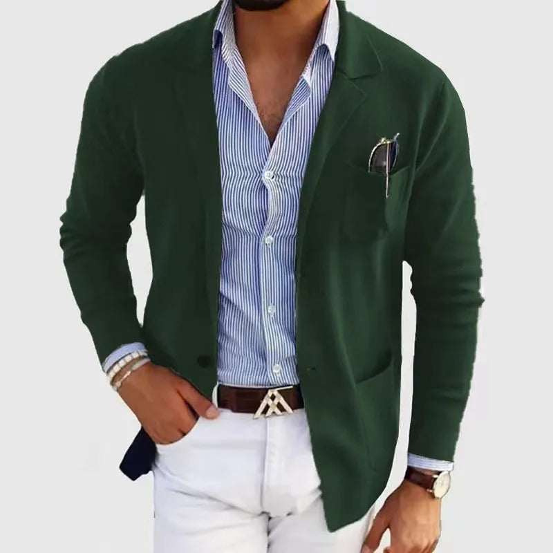 Blazer homme coupe slim avec poche poitrine