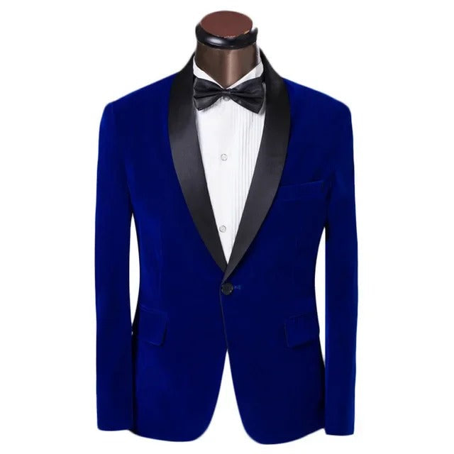 Veste d'été pour homme coupe slim revers contrasté
