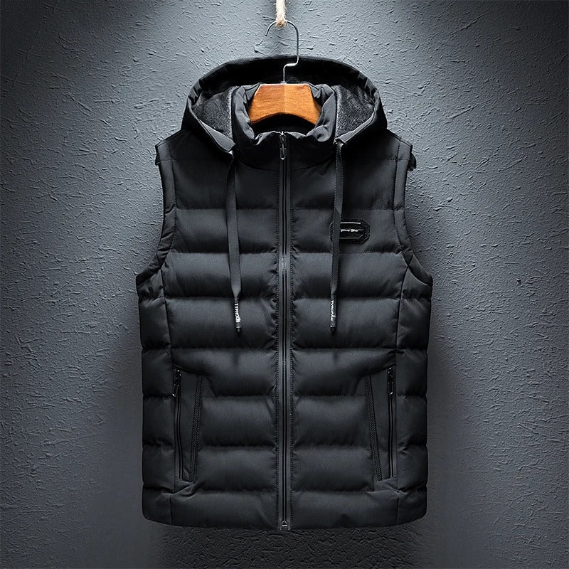 Bodywarmer pratique avec capuche