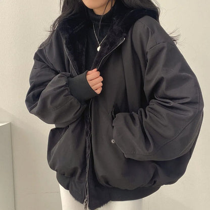 Veste réversible pratique à capuche