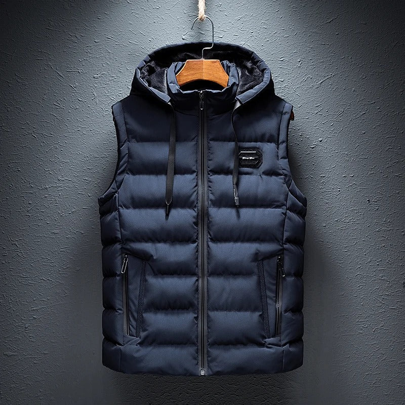 Bodywarmer pratique avec capuche