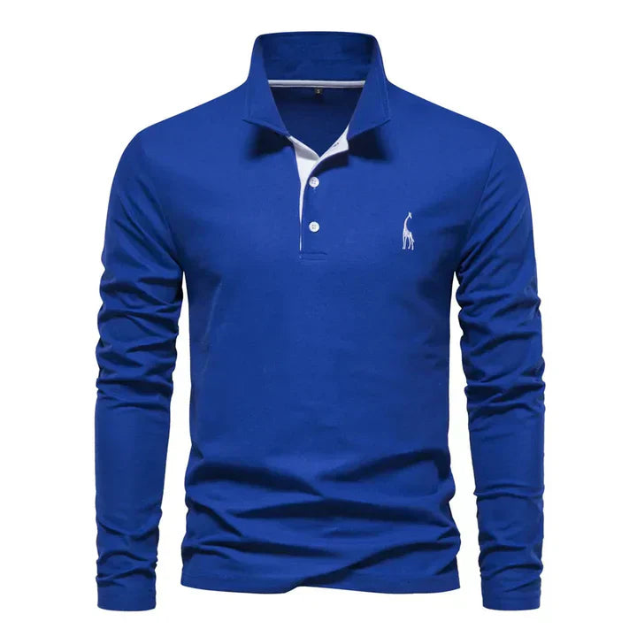 Polo à manches longues élégant pour hommes