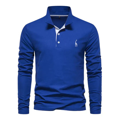 Polo à manches longues élégant pour hommes
