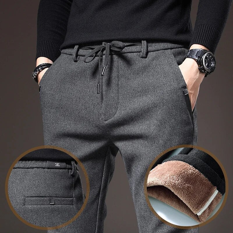 Pantalon polaire homme Chaud Confortable Pantalons d'hiver