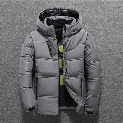 Veste d'hiver homme Capuche Fermeture éclair Isolée
