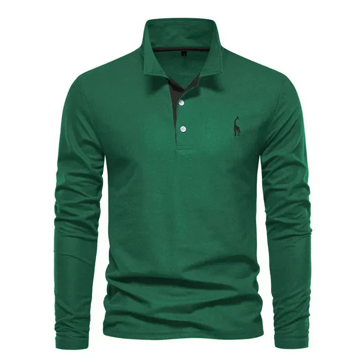 Polo à manches longues élégant pour hommes