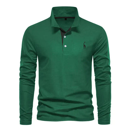 Polo à manches longues élégant pour hommes