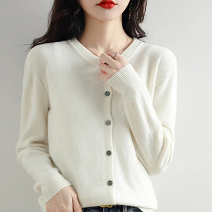 Robe souple pour femme | Pull en maille à col en V
