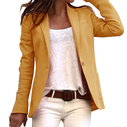 Blazer slim fit à manches longues pour femme