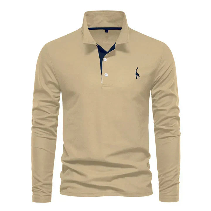 Polo à manches longues élégant pour hommes