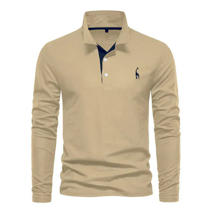 Polo à manches longues élégant pour hommes