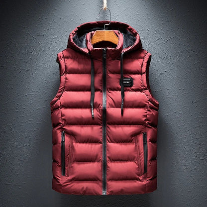 Praktischer Bodywarmer Mit Kapuze - IdealeKleiden