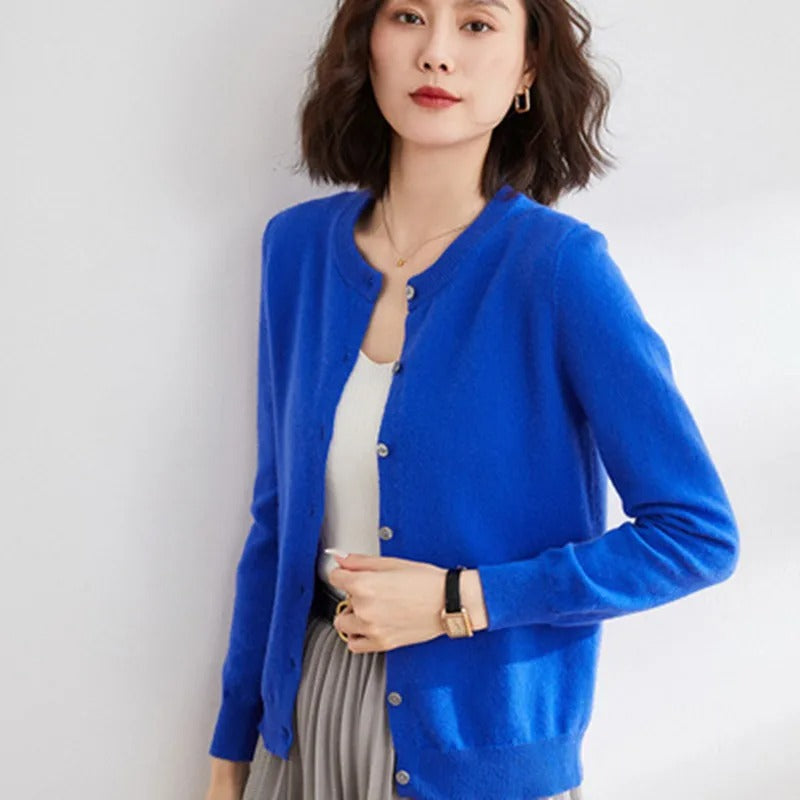 Robe souple pour femme | Pull en maille à col en V