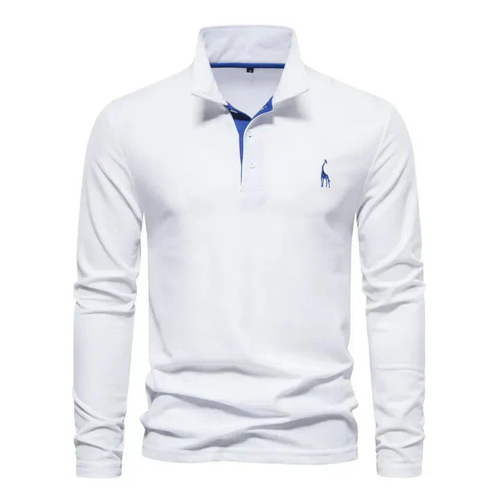 Polo à manches longues élégant pour hommes