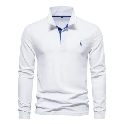 Polo à manches longues élégant pour hommes