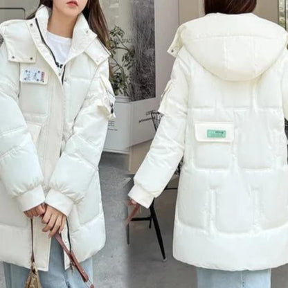 Parka d'hiver chaud - Longue doudoune bleue isolée