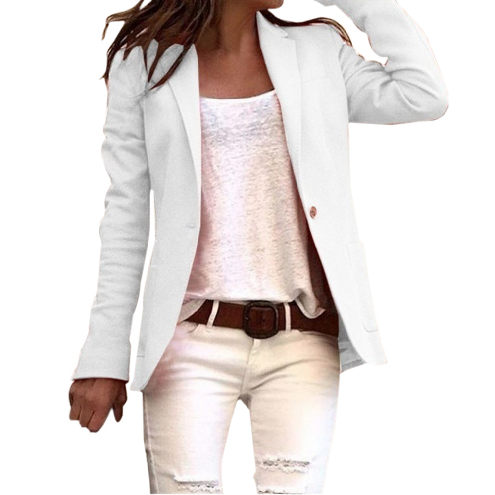 Damen Blazer Slim Fit Langarm - IdealeKleiden