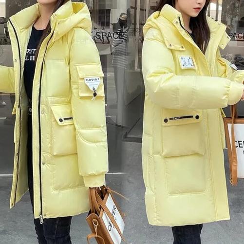 Parka d'hiver chaud - Longue doudoune bleue isolée
