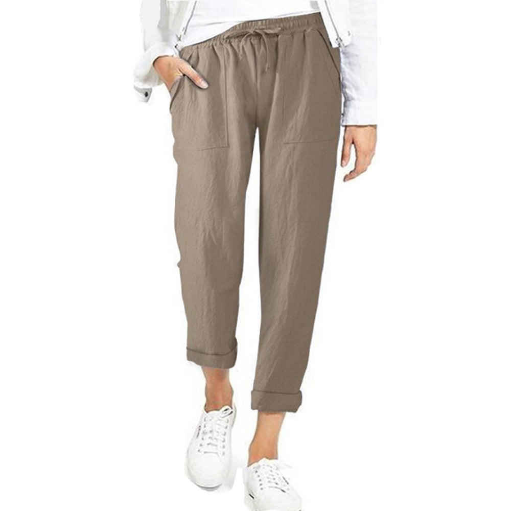 Pantalon de loisirs confortable légèrement élastique