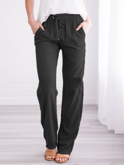 Pantalon de loisirs confortable légèrement élastique