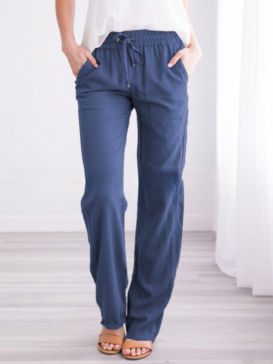 Pantalon de loisirs confortable légèrement élastique