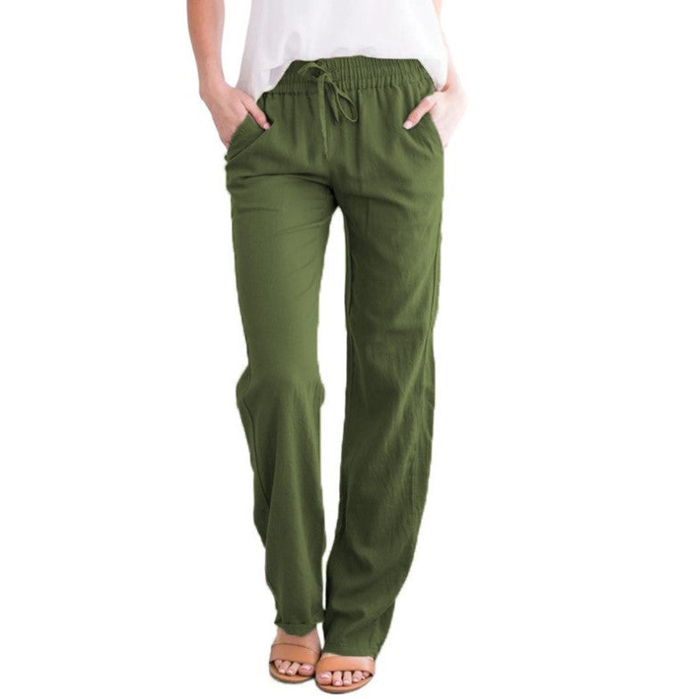 Pantalon de loisirs confortable légèrement élastique