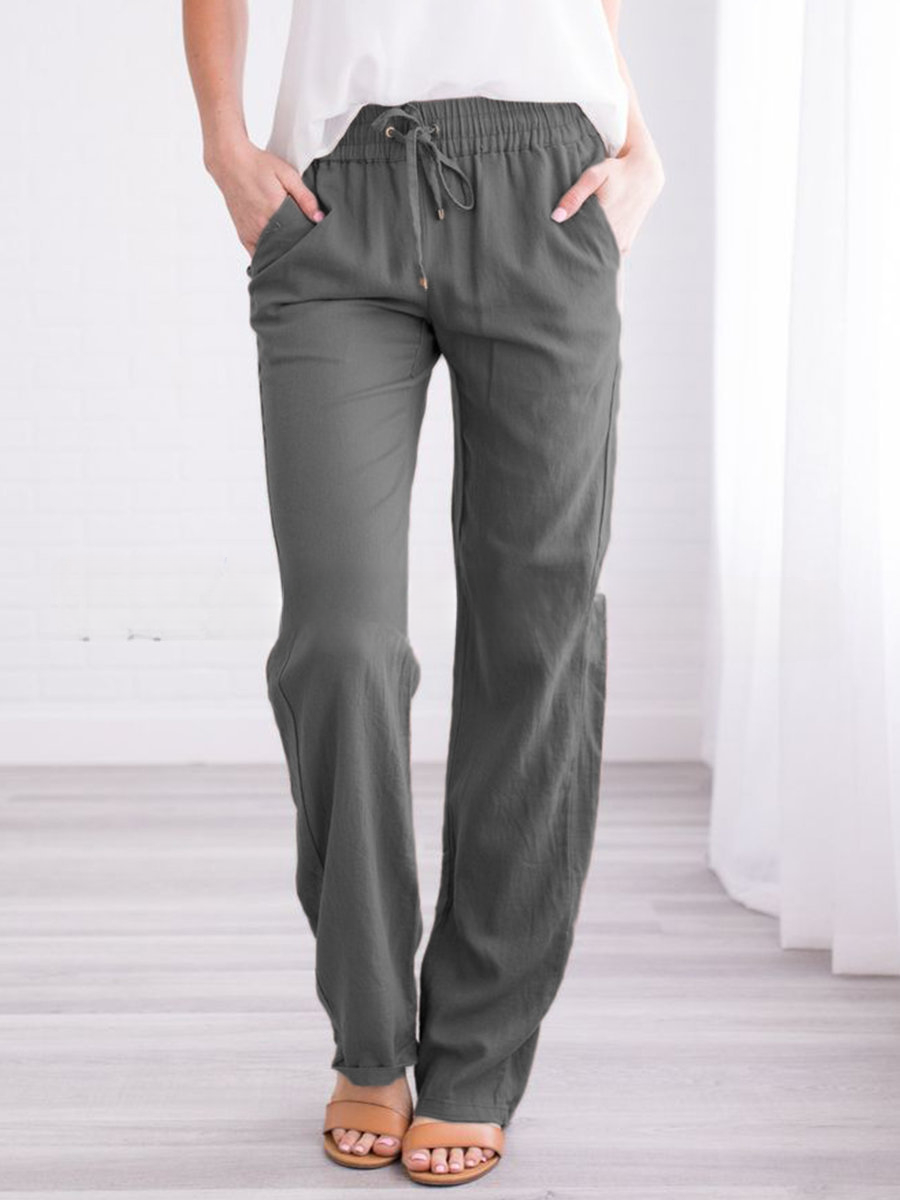 Pantalon de loisirs confortable légèrement élastique