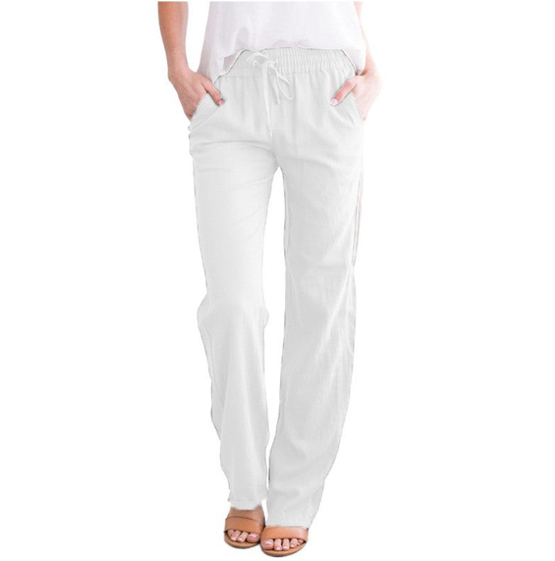 Pantalon de loisirs confortable légèrement élastique