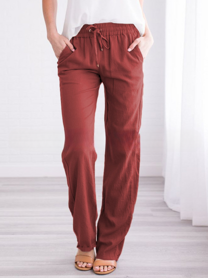 Pantalon de loisirs confortable légèrement élastique