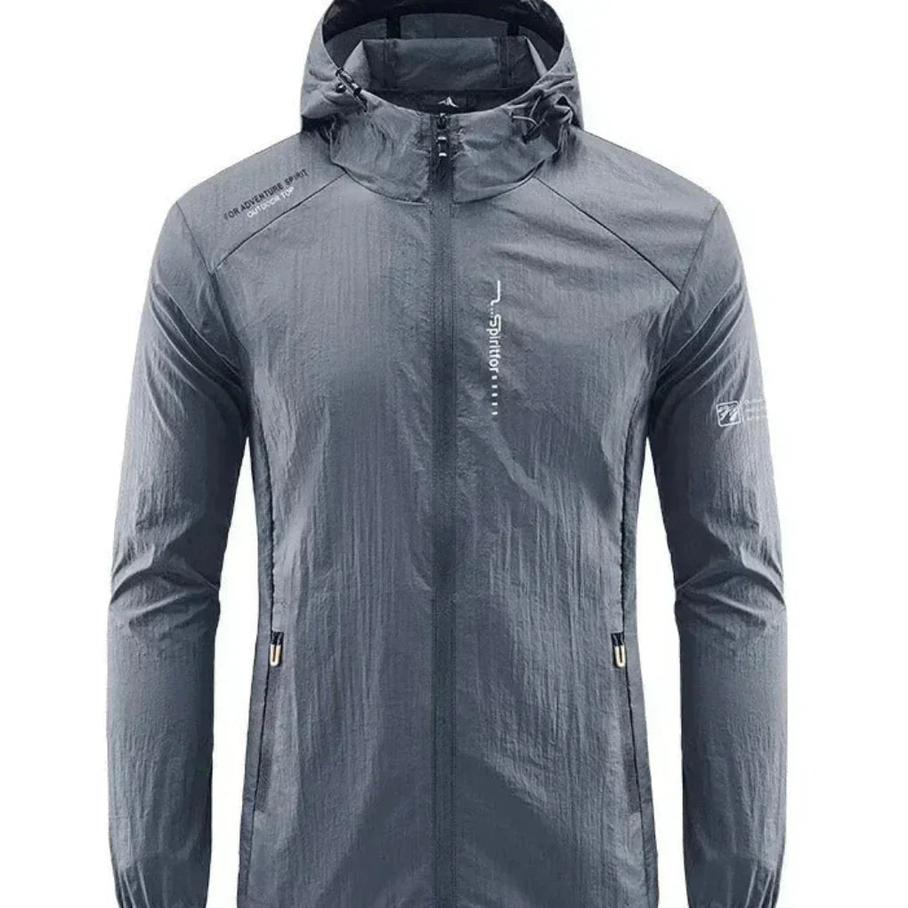 Veste d'été légère pour homme coupe-vent à capuche