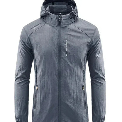 Veste d'été légère pour homme coupe-vent à capuche