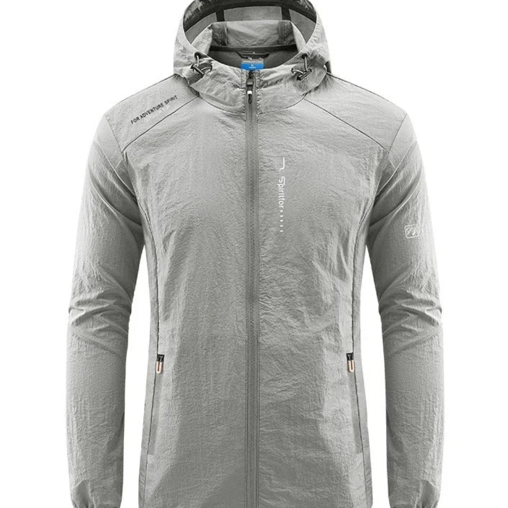 Veste d'été légère pour homme coupe-vent à capuche