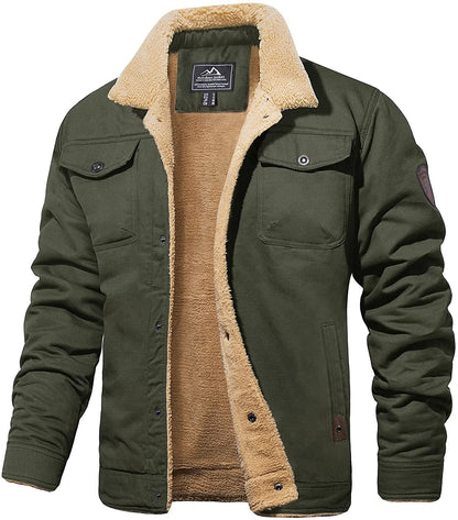 Veste d'hiver chaude Doublure Sherpa Imperméable Robuste
