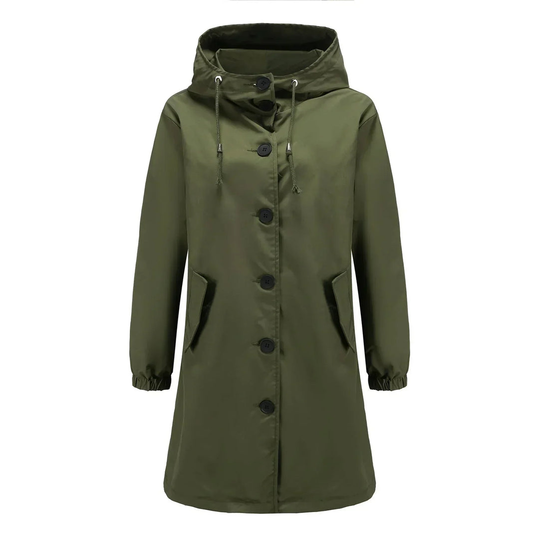 Veste imperméable pour femme avec capuche