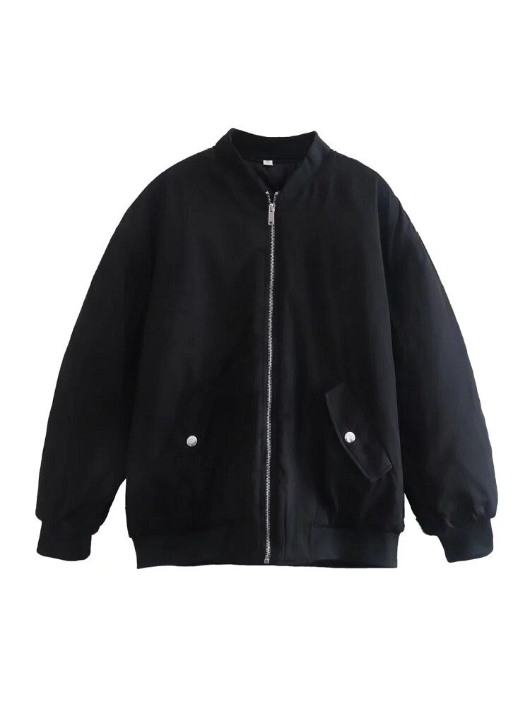 Blouson Bomber Femme Grande Taille Style Oversize