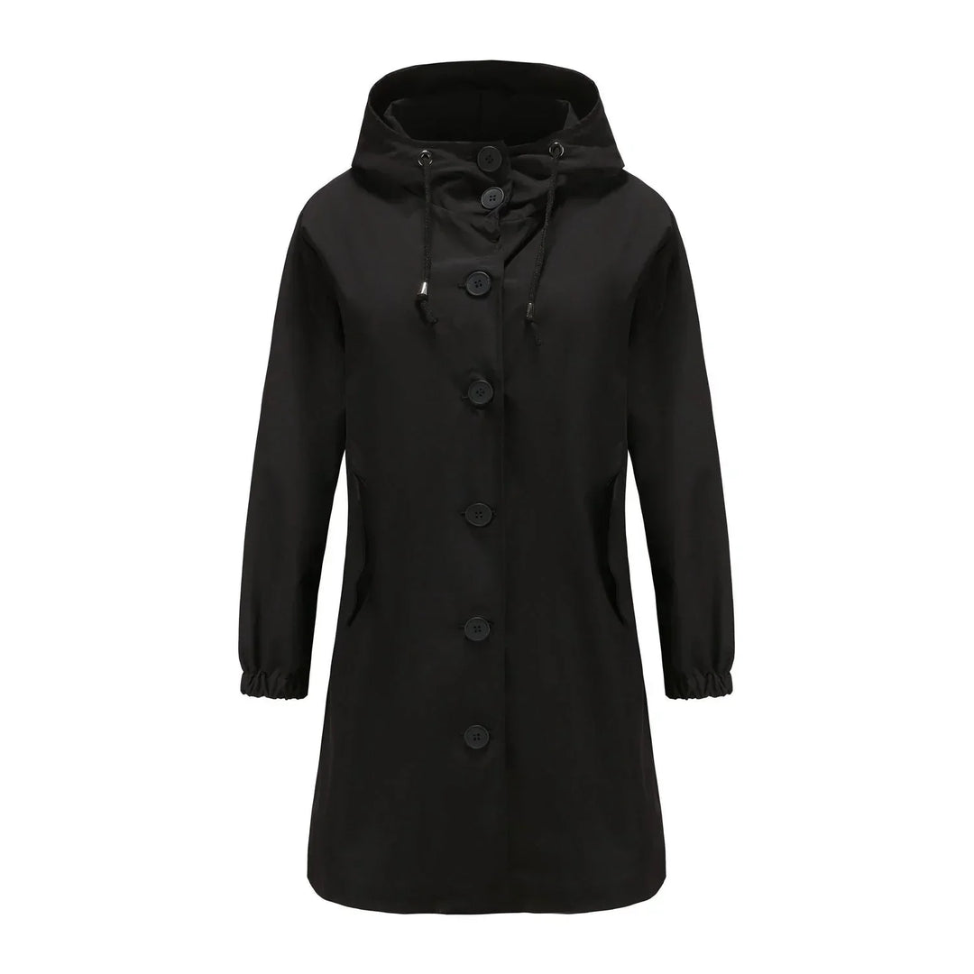 Veste imperméable pour femme avec capuche