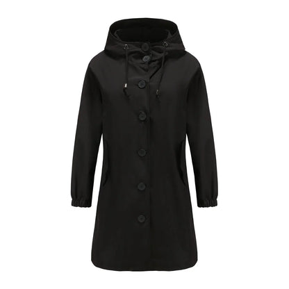 Veste imperméable pour femme avec capuche