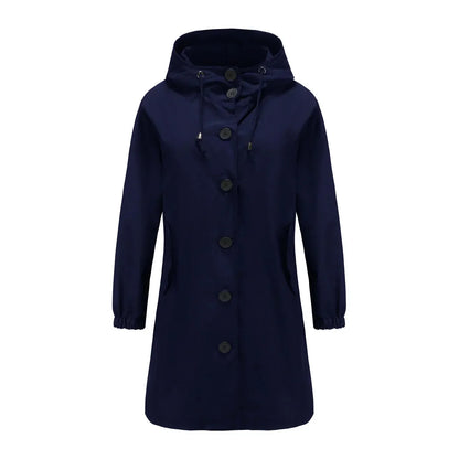 Veste imperméable pour femme avec capuche