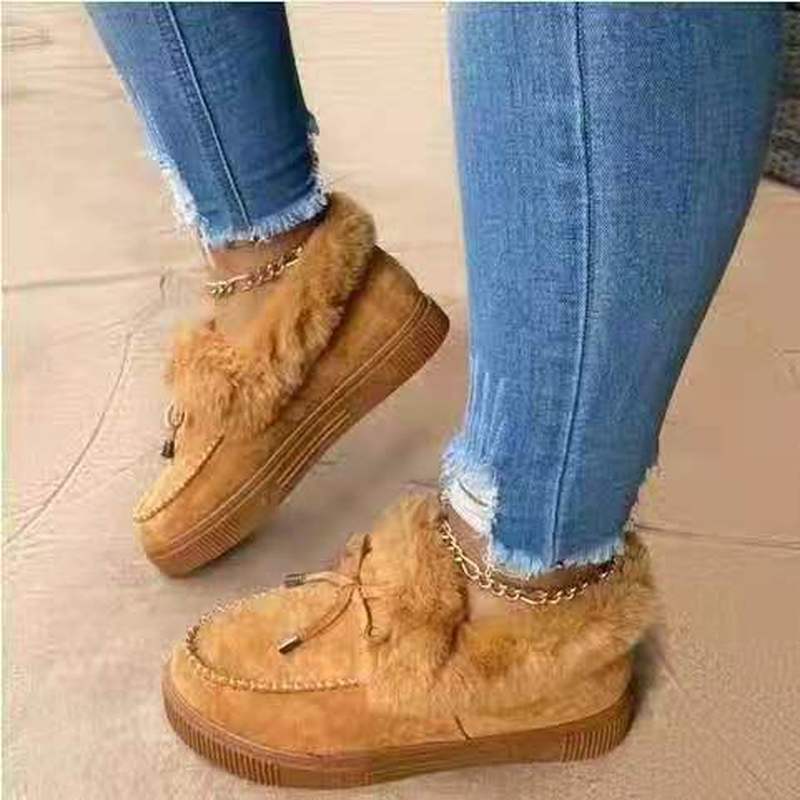 Bottes d'hiver élégantes avec doublure en fourrure